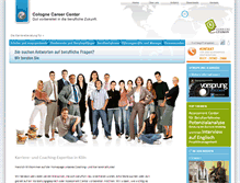 Tablet Screenshot of colognecareercenter.de